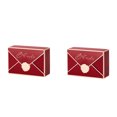 thumbnail image 3 of 50 Pieces Envelope Candy Box European Style Snacks Wedding Pieces Mini Envelope Shape Birthday Anniversary Folding Pouch Party Favors Case Red, 3 of 9