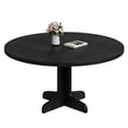 thumbnail image 4 of Yiwa Round Dining Table for 4, 47 Inches Dining Room Table with Wooden Base, Circle Kitchen Dinner Table for Dining Room, Kitchen, Living Room (Table Only), 4 of 4