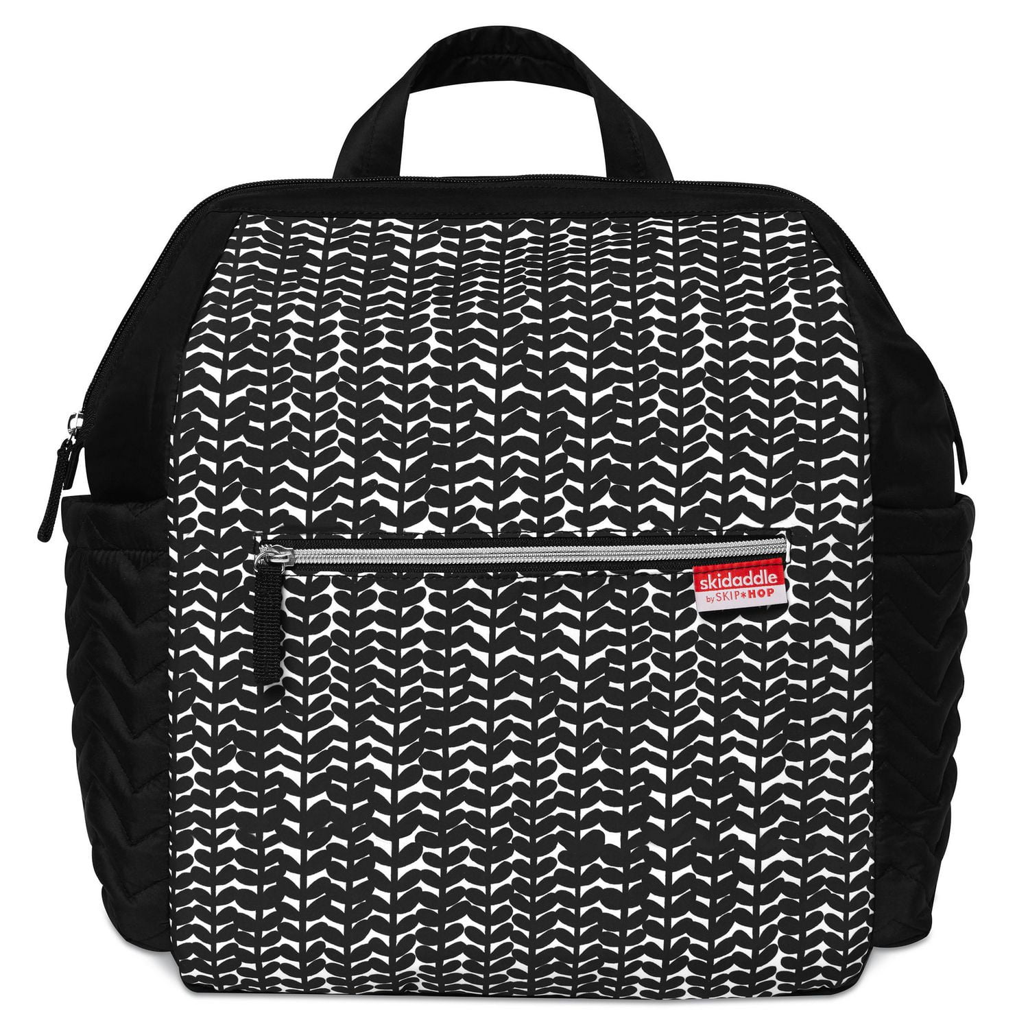 Skidaddle By Skip Hop Wide Open Structure Diaper Backpack - Black Vine