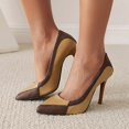 thumbnail image 1 of LSLJS Women's Shoes Splicing Sandals Casual Comfortable Pumps High Heel Pointed Toe Stilettos, 1 of 7