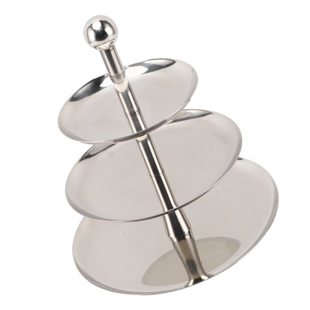 Cupcake Display Stands, Serving Tray Platters Tiered Serving Tray Stainless Steel Large Capacity Multi Functional Fruit Pastry Holder Cupcake Stand for Birthday Party Wedding Cakes