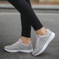 thumbnail image 1 of XIAQUJ Chaussures Croisées Course Décontractées Chaussures Rondes Femmes en Maille à Brides Mode Plates Chaussures Décontractées pour Femmes Espadrilles Mode pour Femmes Gris 7.5(40), 1 of 8