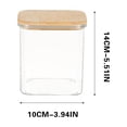 thumbnail image 2 of Food Storage Container for kitchen,Pantry Organizer Bins Containers Jars With Lids Spaghetti Pasta Storage Container For Kitchen Pantry Tall Clear Airtight Food Storage Jar With Sealing Wood Cover, 2 of 6