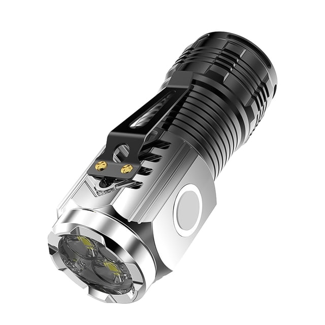 Penkiiy Lampe de Poche LED Portable à Pince à Bascule Mini Source Lumineuse Lampe 20W Puissance Batterie au Lithium Intégrée Résistance à l'Eau Grade IPX6 Surface Métallique Absorbable