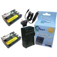 thumbnail image 1 of 2x Pack - Canon BP-2L5 Battery + Charger with Car & EU Adapters - Replacement for Canon NB-2LH Digital Camera Battery and Charger (1800mAh, 7.4V, Lithium-Ion), 1 of 2