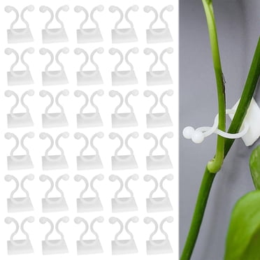 serony Plastic 7.87*3.94*1.18inch White Plant Clips Support Climbing Plants 50 Pieces