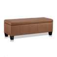 thumbnail image 1 of Bouclair Banc de Rangement en Similicuir Rouille, 1 of 6
