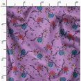 thumbnail image 2 of Soimoi Blue polyester Crepe Fabric Flower Floral Print Fabric by Yard 52 Inch Wide, 2 of 6