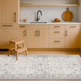 thumbnail image 1 of Hazo Haus Light Gray Washable 2'6"x8' Wide Hallway Runners, Kitchen Runner Rug, Non-Slip & Stain Resistant Long Floor Rug, Neutral Boho Floral Décor, 1 of 6