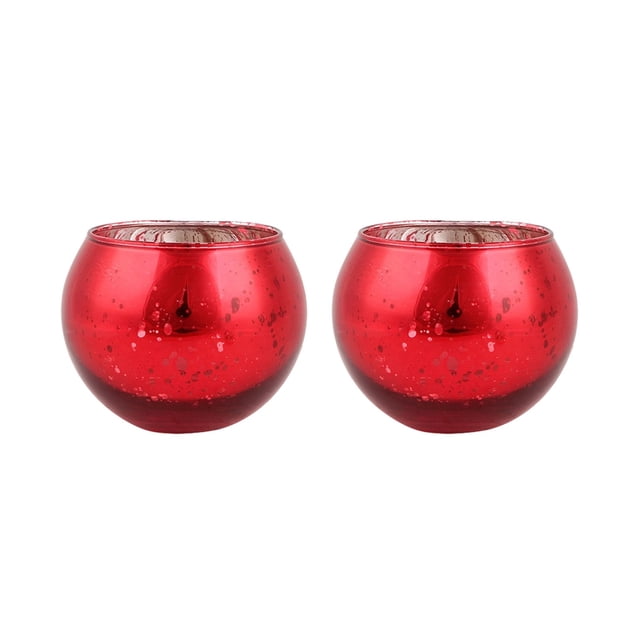 Holiday Decorations Christmas Two Spherical Glass Candlesticks, Fragrant Candle Cups, Festival Gifts, Candlelight, Dinner Decorations, Christmas Decorationsthe Christmas Candle