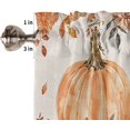 thumbnail image 3 of Thanksgiving Pumpkin Valance, Maple Leaf Valances for Windows, Kitchen Valances for Window, Kitchen Curtains 54x18 Short Curtains Rod Pocket Bathroom Curtains Window, Kitchen Window Curtains, 3 of 5