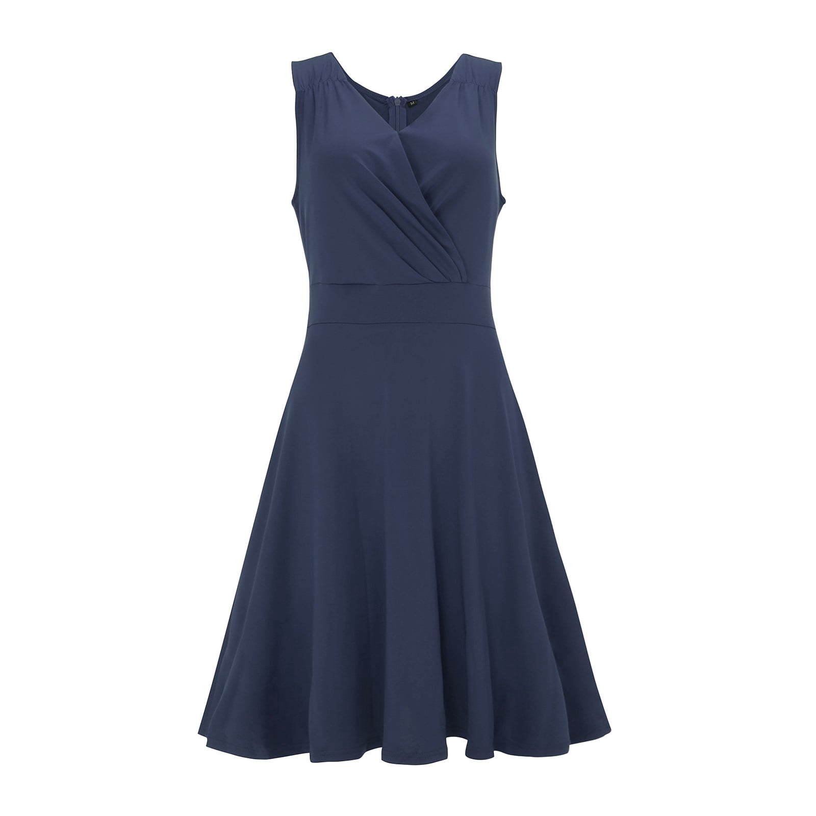 Ketyyh-chn99 Robe pour Femme Grande Taille Robe Maxi Robe de Plage Robe d'Automne Décontractée Ample Robe Mini Bleu Marine,m