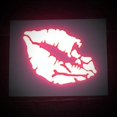 thumbnail image 2 of ORUYROP High Intensity Reflective Vinyl Death Kiss Skull Crossbones Lips Decal Bumper Sticker-Cars, Motorcycles, Helmets, Wind Screens, laptops (18 inches Wide, Special Edition Hot Pink), 2 of 6