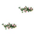 thumbnail image 3 of stanreset 1/2/3/5 Artificial Flower Plant Fake Vine Roses Simulation Rose Self-Assembly Party Balcony Garden Restaurant Living Room Garland Pink 2PCS, 3 of 6