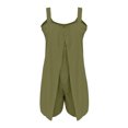 thumbnail image 4 of Yuyuzo Womens Rompers Oversized Square Neck Tank Tops Wide Leg Shorts Summer Casual 1 Piece Jumpsuits, 4 of 7