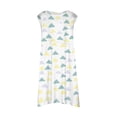 thumbnail image 4 of PMVFHDE Tenue d'Été pour Filles Mode Filles Mignonne Printemps et Été Imprimée Col Rond Sans Manches Robe Décontractée (3), Blanc, 9-10, 4 of 5