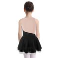 thumbnail image 2 of Oyolan Robe Tutu une Pièce de Danse Ballet pour Filles Enfants, Justaucorps de Compétition de Patinage Artistique en Maille à Empiècements, Noir 8, 2 of 7