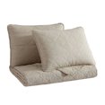 thumbnail image 3 of Social Standard by Sanctuary 3 Piece Quilt Set, Chambray Weave, Geo Diamond Quilt Pattern, Easy Care, Wrinkle Resistant, 3 of 3