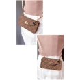 thumbnail image 3 of Wallet Case Compatible with iPhone, Pretty Luxury Bag Design, Purse Flip Card Pouch Cover Soft Silicone Case with Hand Holder Long Shoulder Strap(Brown,iPhone 12 mini), 3 of 6
