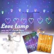 Vaidha Heart Shape Curtain Light LED Light String Light Decoration LED Lamp Curtain Lamp
