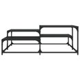 thumbnail image 2 of vidaXL Coffee Table Black 107x107x40 cm Engineered Wood, 2 of 5