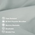 thumbnail image 3 of PiccoCasa 2 Pcs Body Pillowcases Microfiber Envelope Long Pillowcover, Jumbo Light Gray, 3 of 8