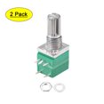thumbnail image 1 of Unique Bargains Potentiometer With Switch  B10K Ohm Variable Resistors Single Turn Rotary Carbon Film Taper RV097NS 2pcs, 1 of 3