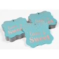 thumbnail image 4 of Inkdotpot Pack Of 50 Love Is Sweet Wedding Paper Tags DIY Craft Bracket Shape Real Rose Gold Foil Hang Tags, 4 of 6