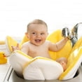 thumbnail image 2 of Blooming Bath The Original Baby Bath Seat - Premium Baby Bathtub, Fits Most Sinks - Luxuriously Soft - Newborn to 6 months - Baby Essentials - Baby Gifts - 32" - Yellow Canary, 2 of 4