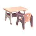 thumbnail image 2 of DOLITY Ensemble Table et Chaise pour Enfants Ensemble Bureau et Chaise pour Enfant pour Lecture Intérieure Rose et, 2 of 9