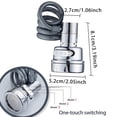 thumbnail image 3 of Faucets S Ink Sprayer Attachment for Kitchen with Removable Extender and Flexible Hose for Efficient Water Saving Spraying Solution, 3 of 8