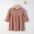 thumbnail image 1 of LOVZFMLL Girls' Summer Short Sleeve Ruffled Round Neck Lace Embroidery Mesh Princess Bow Skirt, 1 of 9