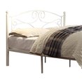 thumbnail image 3 of Homelegance Pallina Full Size Metal Platform Bed Frame with Headboard, White, 3 of 6