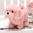 thumbnail image 1 of WLOELOEW Pink Simulation Puppy Pet Toy Dog Can Walk And Call Toy Dog Children’S Gift, 1 of 3