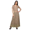 thumbnail image 1 of Moomaya Ensemble Palazzo Ample et Crop Top Robe Ethnique Imprimée Santon pour Femmes, 1 of 1