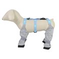 thumbnail image 3 of Kcodviy Dog Shoes Dog Suspender Pet Clothes Rack Small Boots Cute Dog Shoes Pet Clothes Closet Winter Breathable Dog Boots with Adjustable Buckle Strap Outdoor Walking Suspender Boots for Dogs（Gray）, 3 of 7