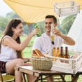 thumbnail image 2 of Feltree Desktop Folding Storage Basket Kitchen Household Refrigerator Industrial Style Coffee Corner Sundry Organising Basket Stackable Small Size, 2 of 8