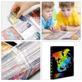 thumbnail image 4 of Trading Card Binder, 4 Pocket Card Storage Collector Holder Binder Fits 240 Cards（JJK4), 4 of 5