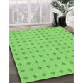 thumbnail image 3 of Ahgly Company Machine Washable Indoor Rectangle Transitional Emerald Green Area Rugs, 2' x 4', 3 of 7