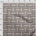 thumbnail image 3 of oneOone Rayon Dark Beige Fabric Geometric Sewing Craft Projects Fabric Prints By Yard 56 Inch Wide, 3 of 5
