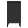 thumbnail image 5 of vidaXL Bedside Cabinet VIKEN Black Engineered Wood, 5 of 5