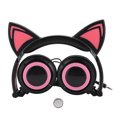 thumbnail image 2 of Cat Ear Headset, Foldable Cat Ear Headphone, Earphone Girls For PC Black And Red, 2 of 8