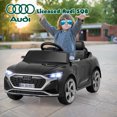 thumbnail image 2 of Gymax Voiture Électrique 12 V pour Enfants avec Télécommande, Suspension à 4 Roues, 3 Vitesses, Phare DEL, Noir, 2 of 10