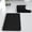 Black#2, variant on mtvxesu 2-Piece Foam Bath Mat Set with Non-Slip Backing, Soft Absorbent Bathroom Rug & Toilet Mat, Machine Washable