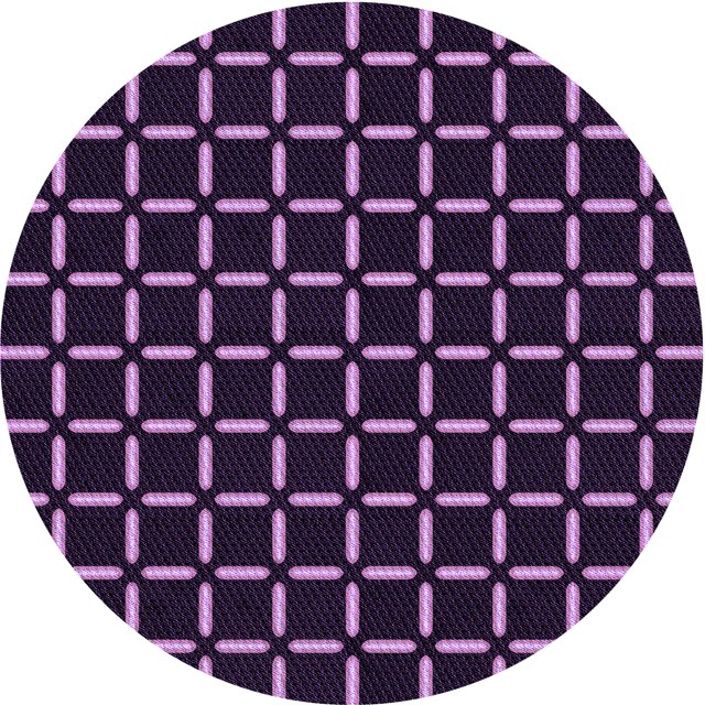 Ahgly Company Tapis d'Intérieur Ronds Transitionnels Lavables à la Machine, Orchidée Pourpre, 5 Pieds Rond