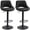 Black, variant on HOMCOM Bar Stools Set of 2 Swivel Adjustable Counter Height Barstools