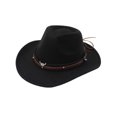 thumbnail image 4 of Decodeary Western Outback Cowboy Hat Channel Inner Cowboy Classic Hat Large Brim Provides black 1Set, 4 of 6