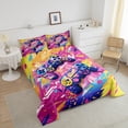 thumbnail image 4 of Kids Gamer Toddler Comforter Set for Boys Girls,Colorful Video Game Console Bedding Set Gaming Room Decor,Modern Gamepad Controller Bedding Comforter Sets,Graffiti Abstract Bed Sets, 4 of 7