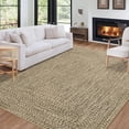 thumbnail image 2 of Machine Washable Area Rug – Large 9x12ft, Mark Resistant, Non-Slip, Soft Textured Carpet for Living Room, Pet-Friendly Modern Farmhouse Accent, Easy Care – Beige, USA, 2 of 8