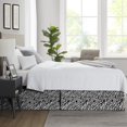 thumbnail image 2 of SGI Bedding 9 Inch Pleated Bed Skirt | Microfiber Bed Skirt | Fade Resistant, Wrinkle Free, Anti-static, Decorative, Extra Storage Space, Clutter-Free | Olympic Queen, Zebra Print, 2 of 6